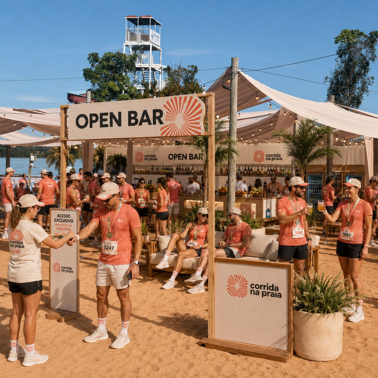 Lounge Open Bar — brinde pós-corrida